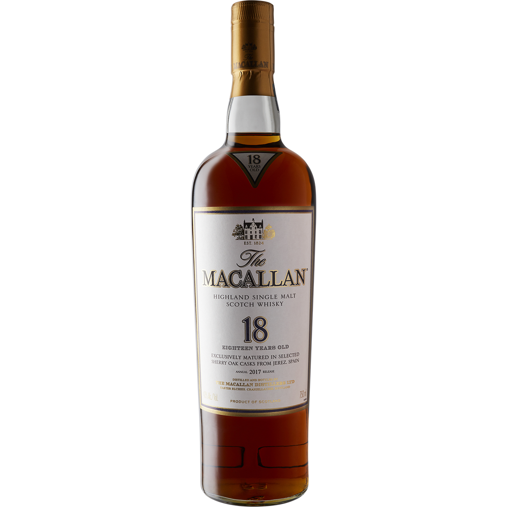 Macallan 'Sherry Cask' 18 Year Single Malt Scotch Whisky-Spirit-Verve Wine