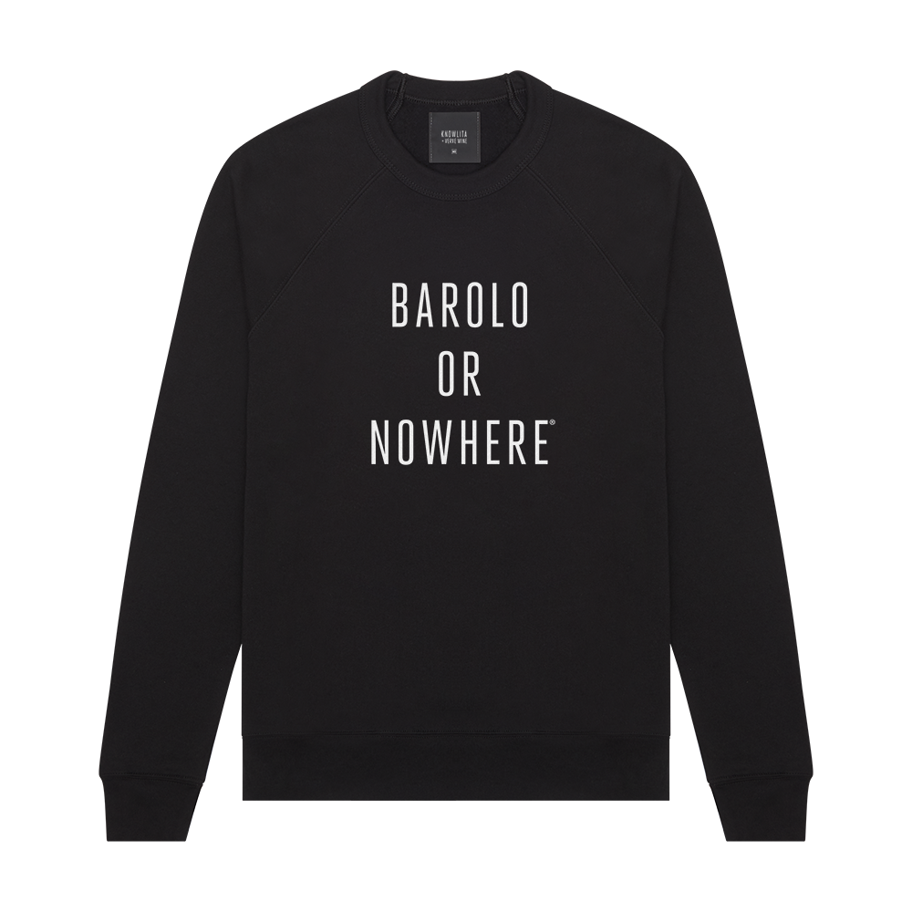 Knowlita x Verve Wine Barolo Sweatshirt — Black-Apparel-Verve Wine