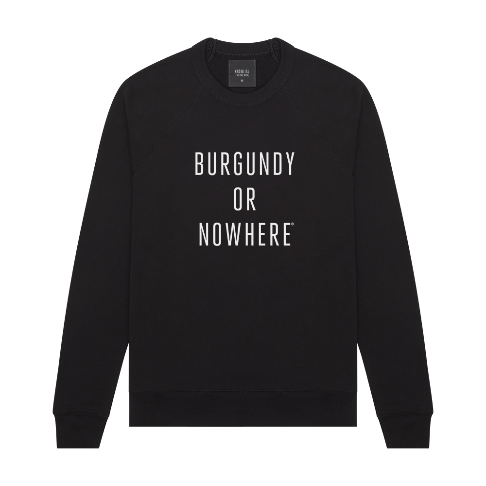 Knowlita x Verve Wine Burgundy Sweatshirt — Black-Apparel-Verve Wine
