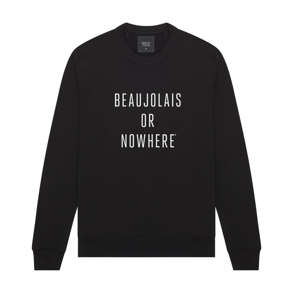 Knowlita x Verve Wine Beaujolais Sweatshirt — Black-Apparel-Verve Wine
